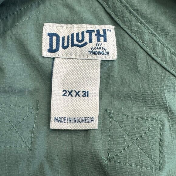 Duluth Trading Co Womens 2X x 31 Heirloom Gardening Ripstop Bib Overalls  Green - Picture 14 of 16